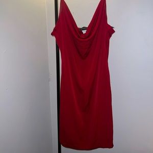 red bodycon mini dress